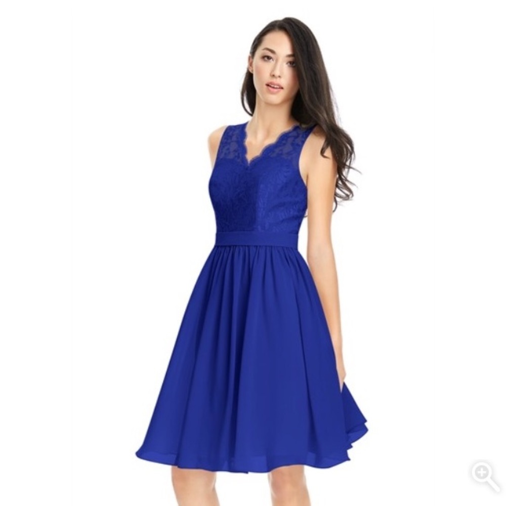 Azazie Cierra in Royal Blue